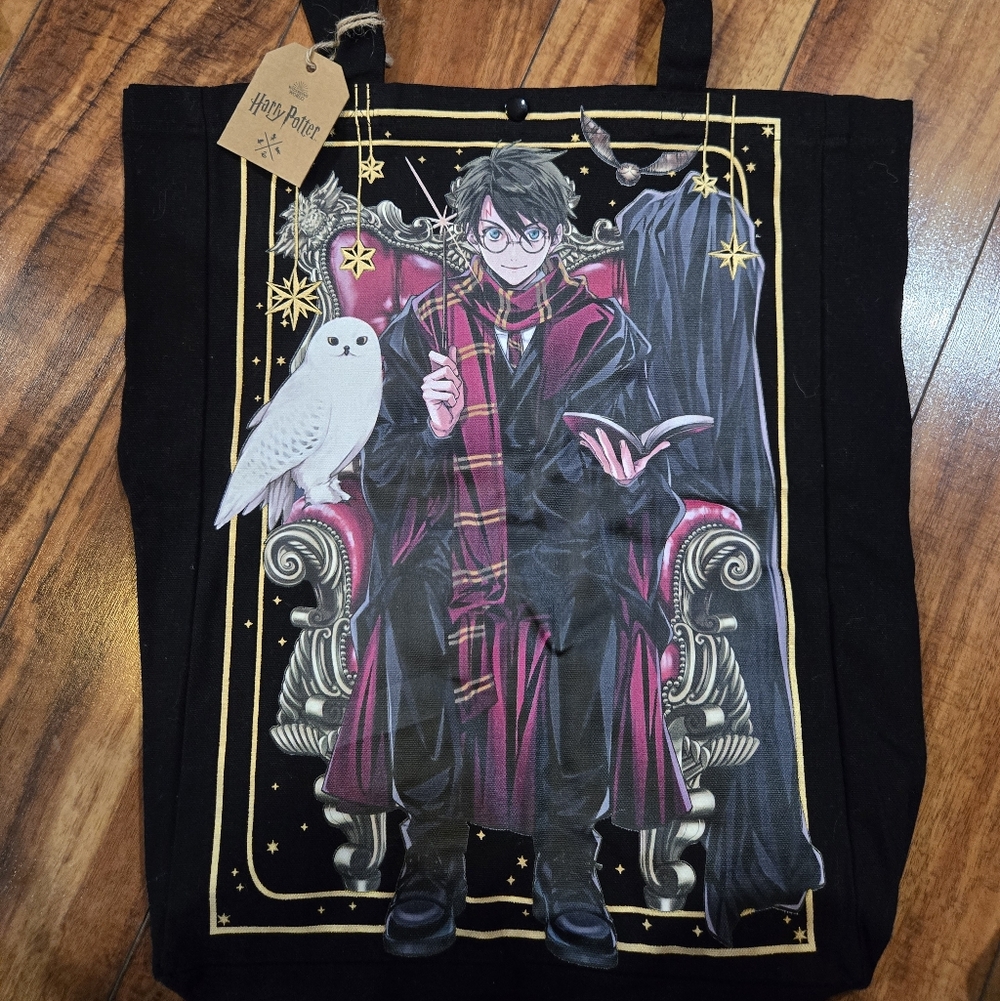 Warner Bros. Stidio Tour Japan Black and Gold Harry Potter Tote